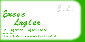 emese lagler business card